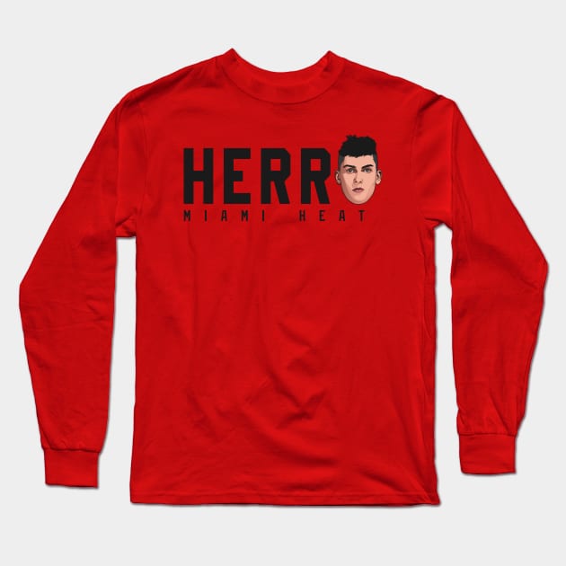 Tyler Herro Long Sleeve T-Shirt by origin illustrations